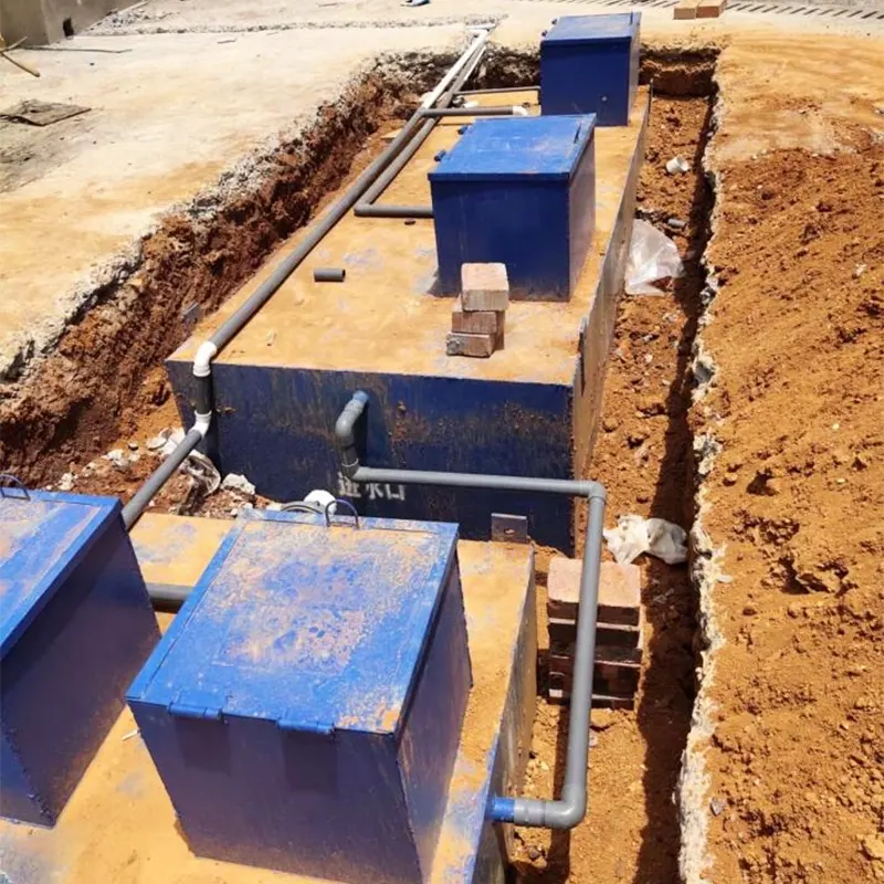 Peralatan Menengah Komunitas Limbah Domestik yang Terkubur